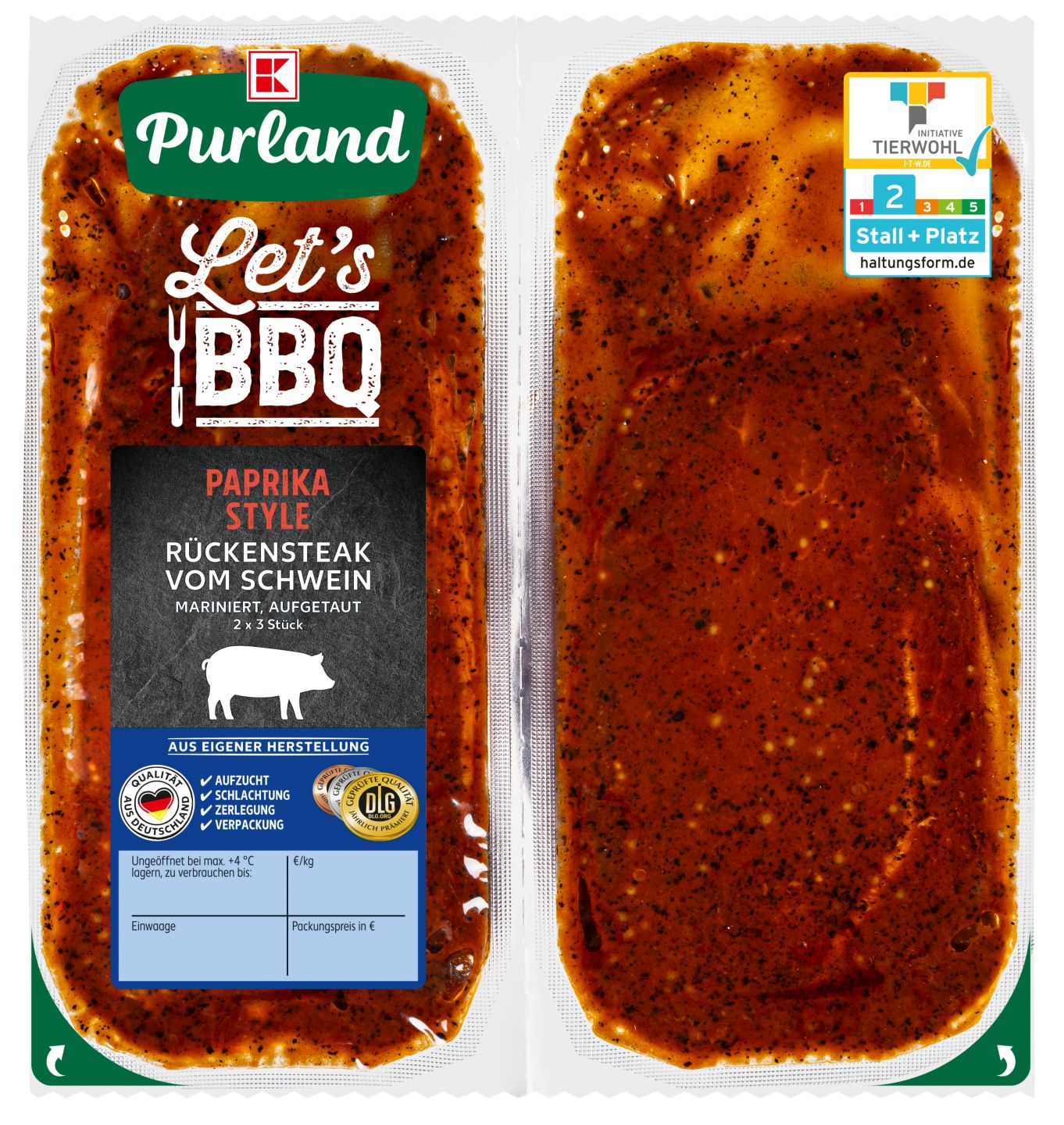 K-PURLAND Rückensteak Paprika Style