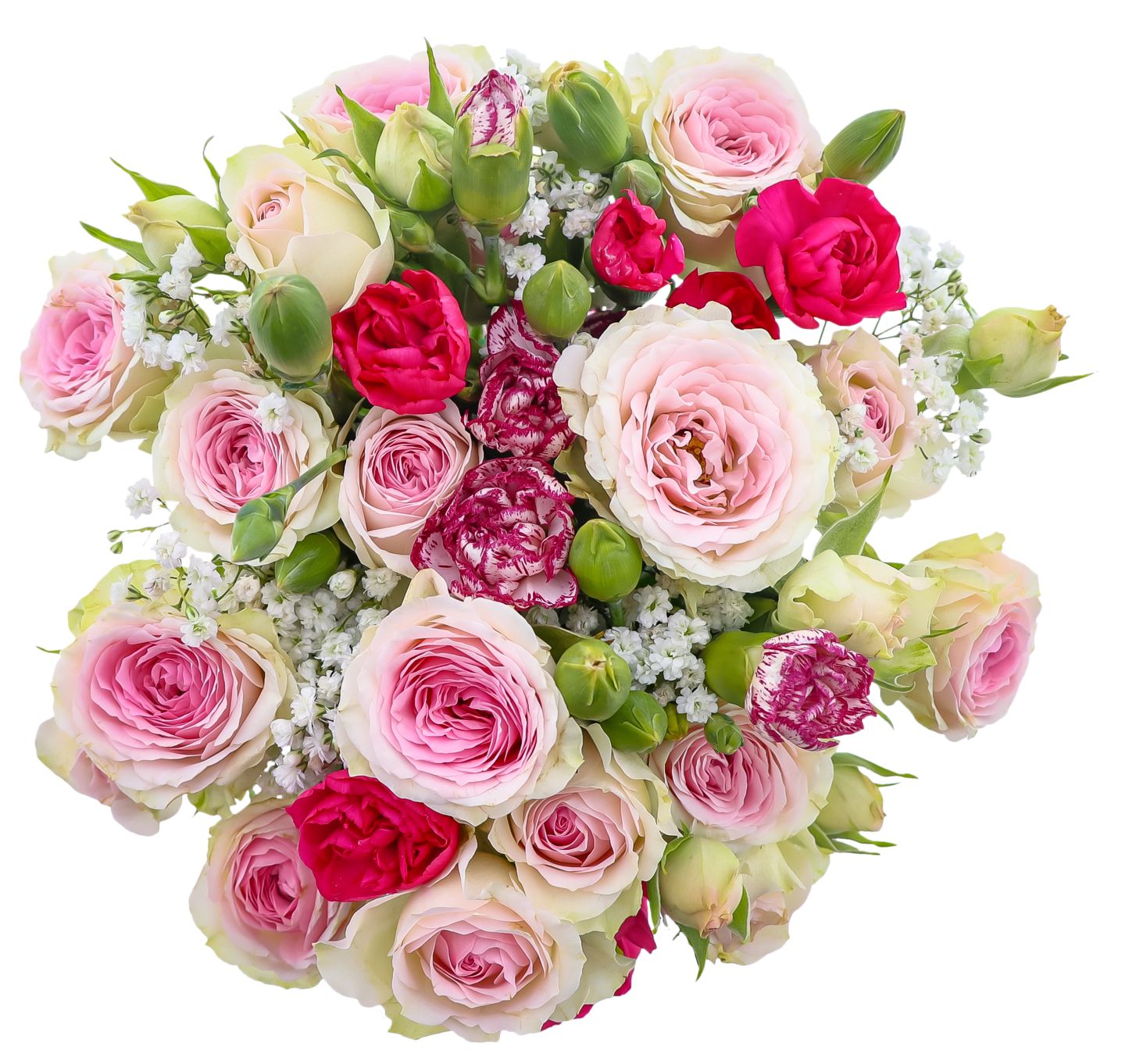 Nelken-Sprayrosenstrauß