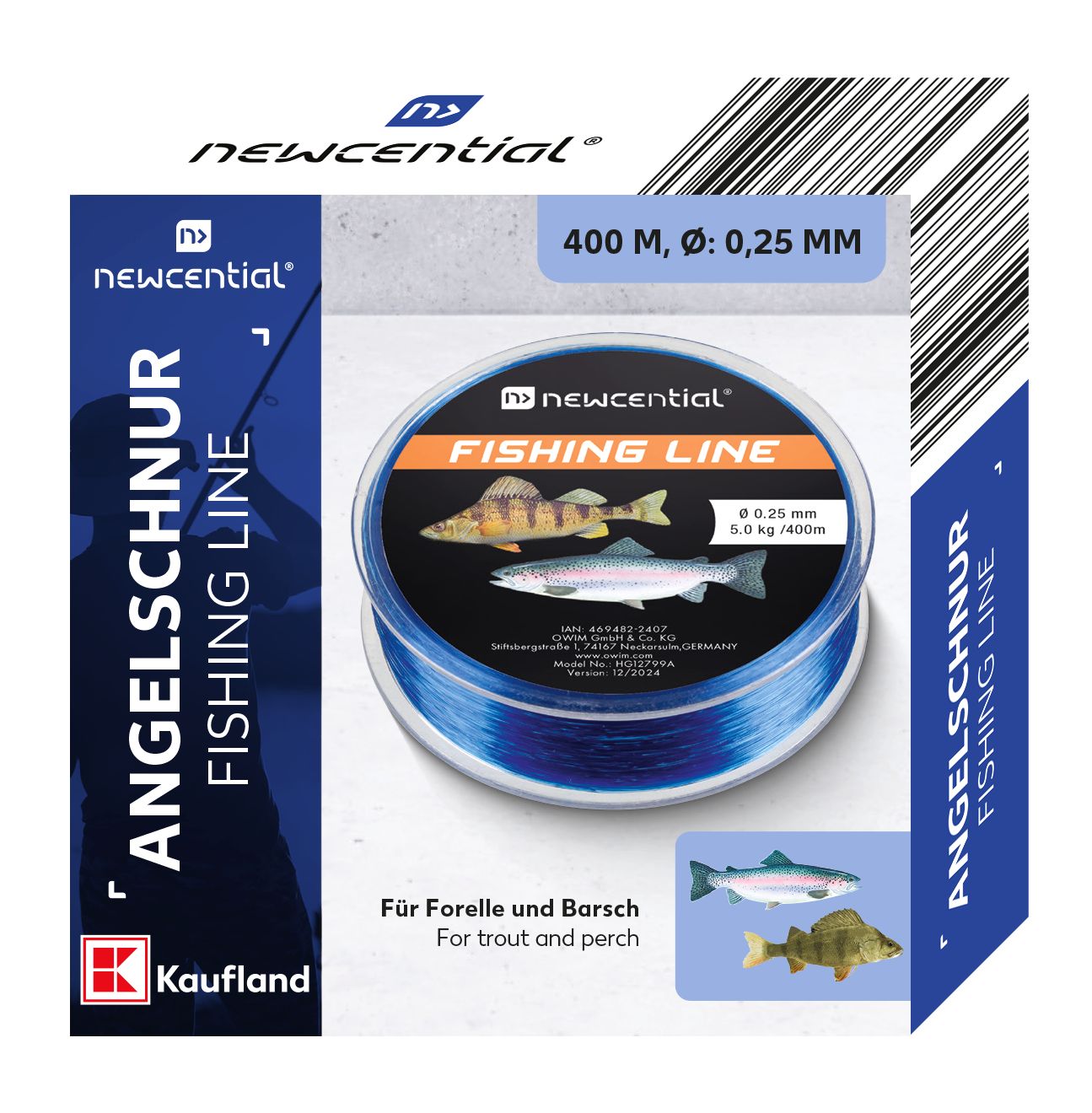 NEWCENTIAL® Angelschnur »Forelle/Barsch« 