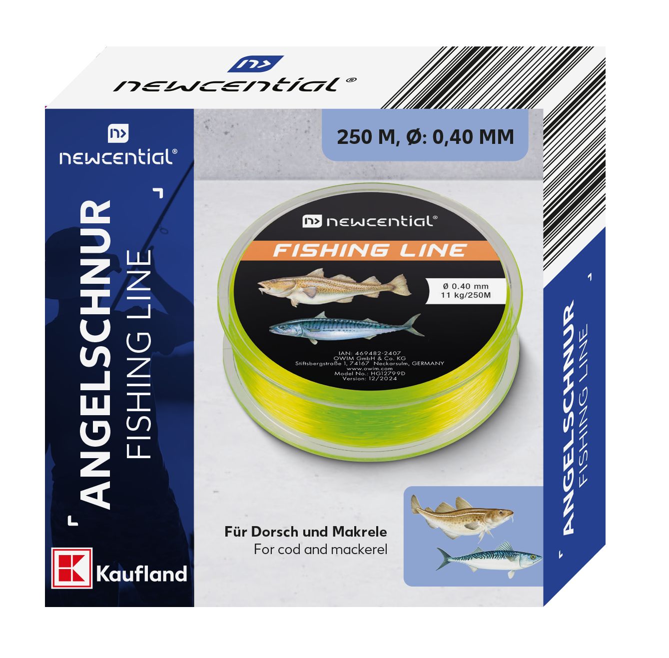 NEWCENTIAL® Angelschnur »Dorsch/Makrele« 
