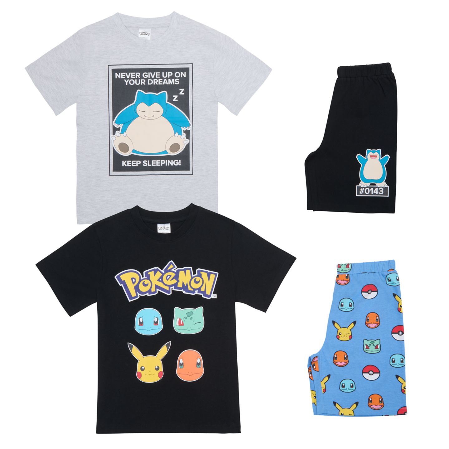 Kinder-Shorty-Pyjama »Pokémon«