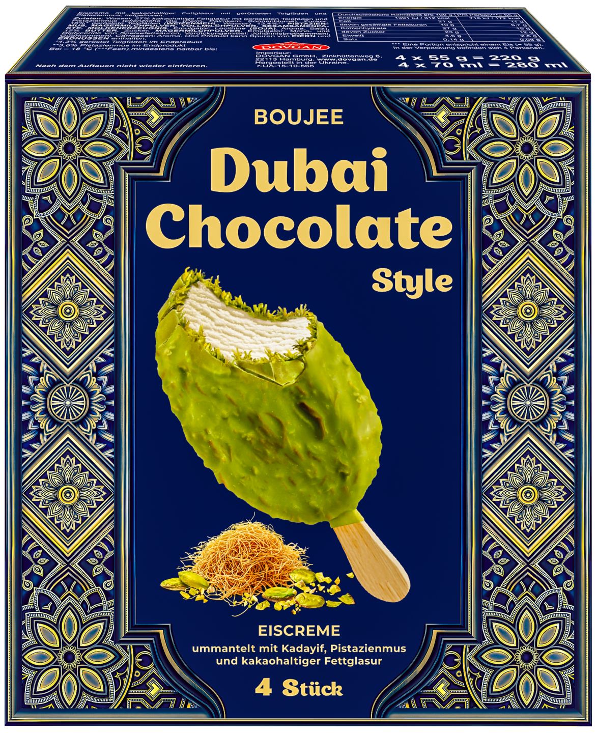 BOUJEE Eis »Dubai Chocolate Style«