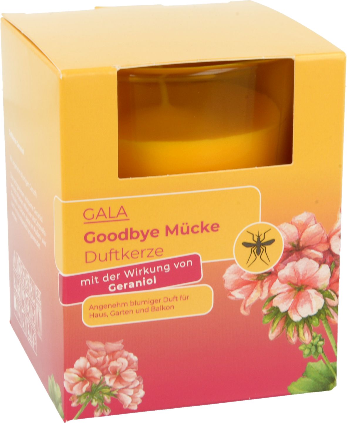 GALA Duftkerze im Glas »Goodbye Mücke«