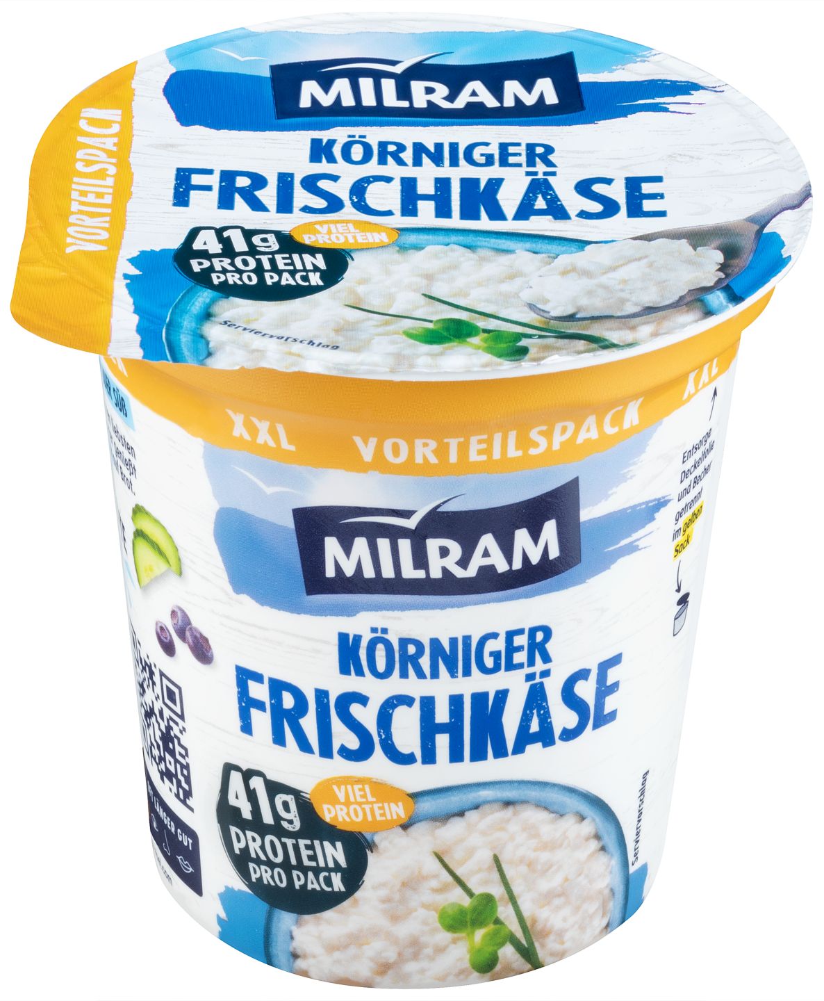 MILRAM Körniger Frischkäse XXL