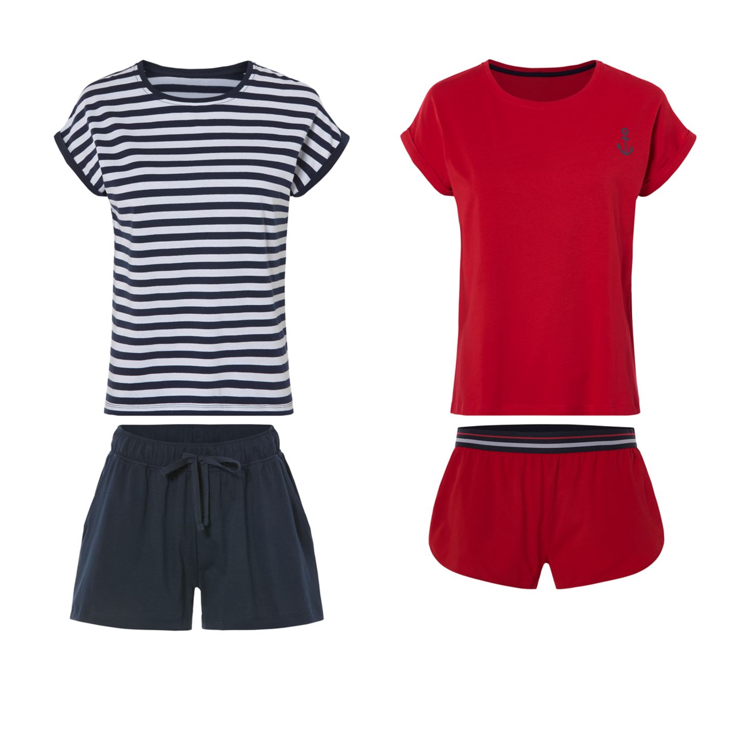 OYANDA® Damen-Shorty-Pyjama 