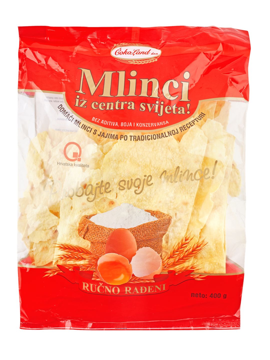Čokoland Mlinci s jajima
MPC 2.5.2025=3,39€