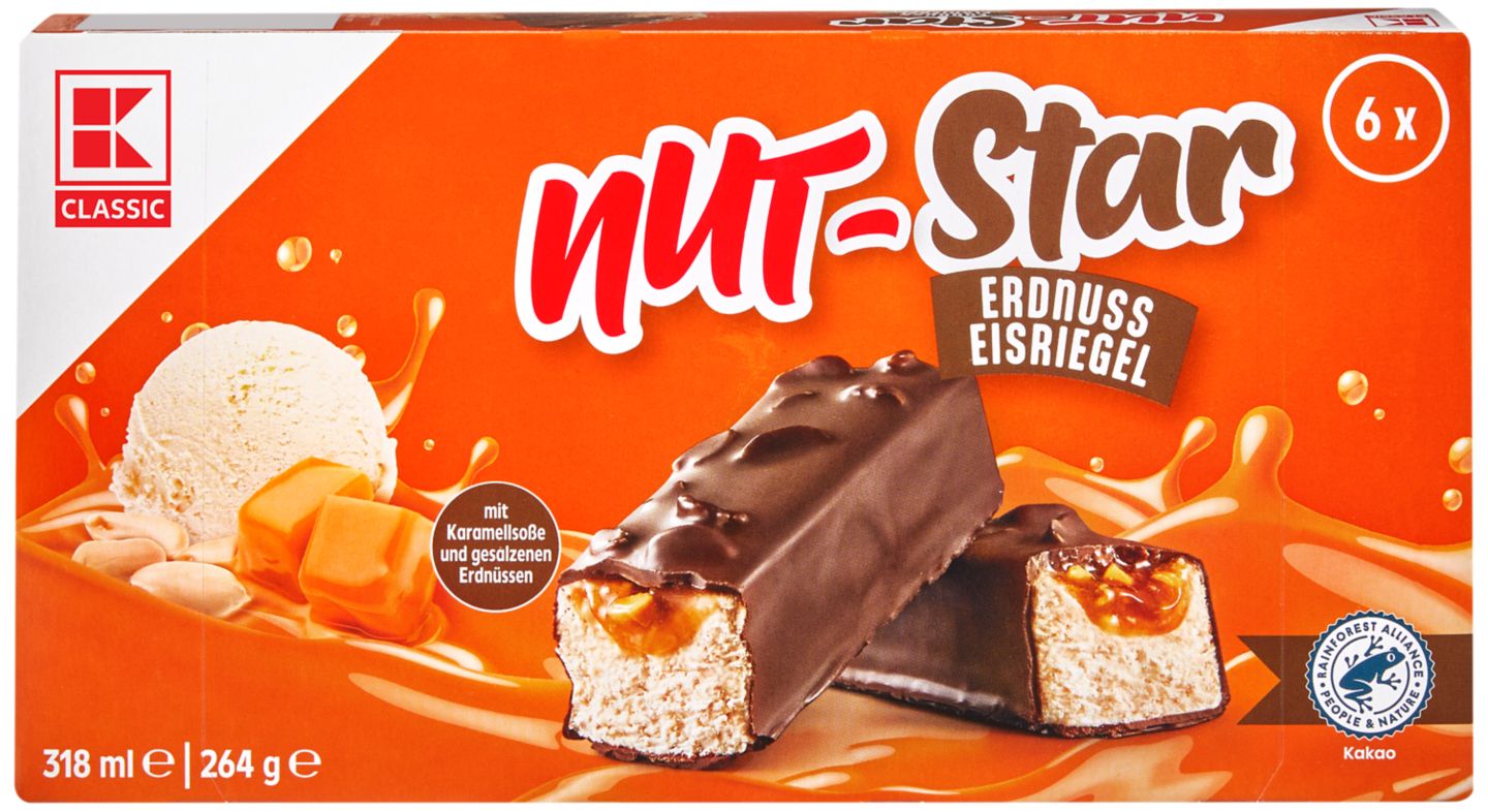 K-CLASSIC Eisriegel Nut-Star oder Cruzer