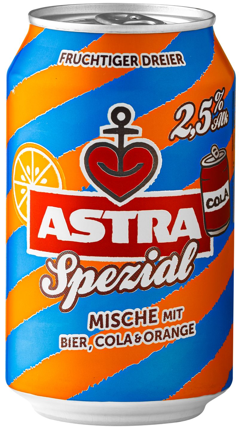 ASTRA Spezial Mische mit Bier, Cola & Orange