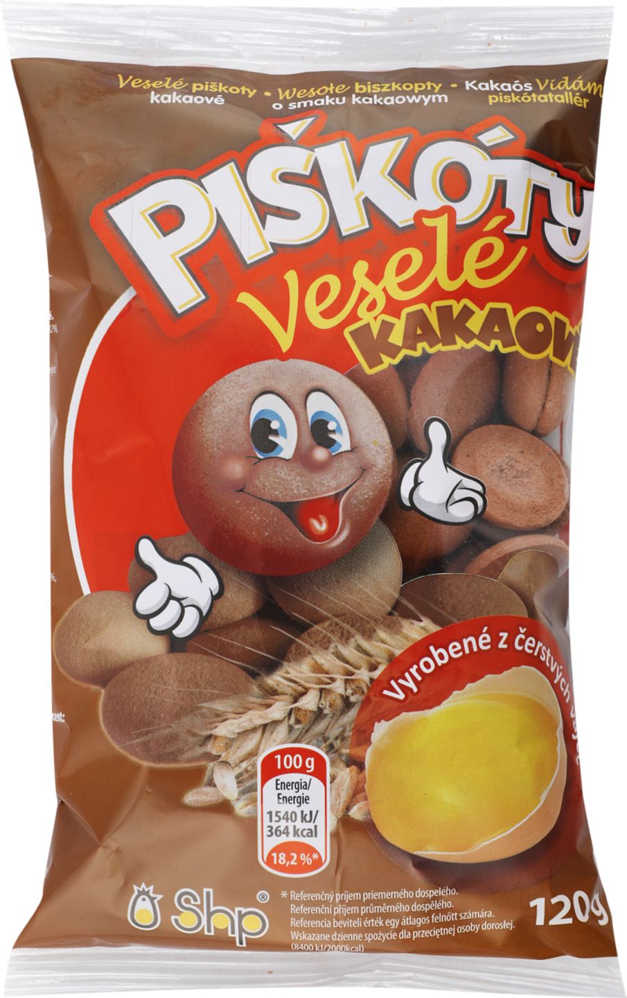 Veselé piškóty kakaové