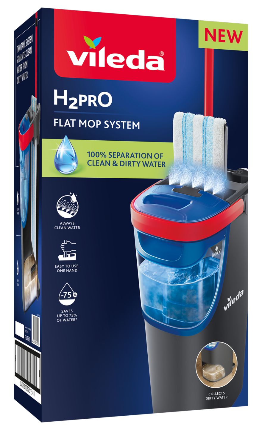 VILEDA Flat Mop System »H2PrO«