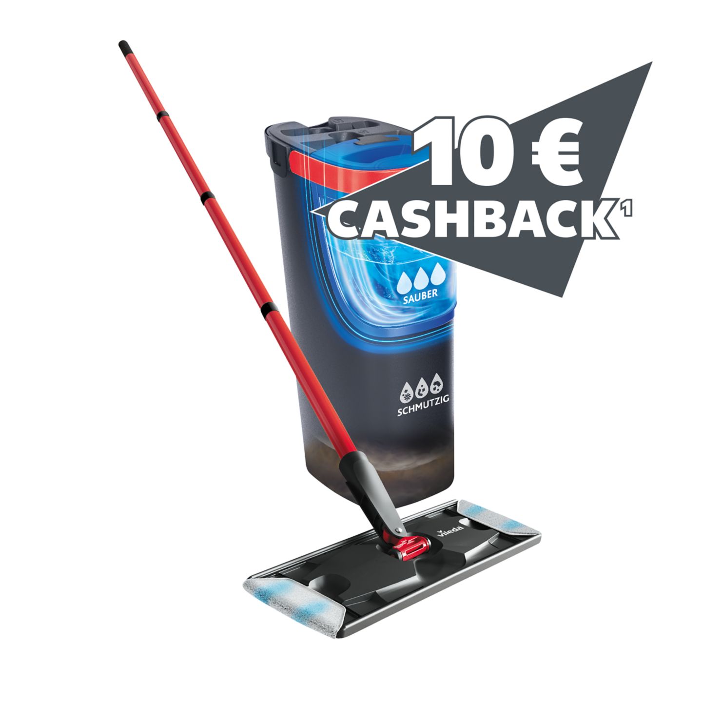VILEDA Flat Mop System »H2PrO«