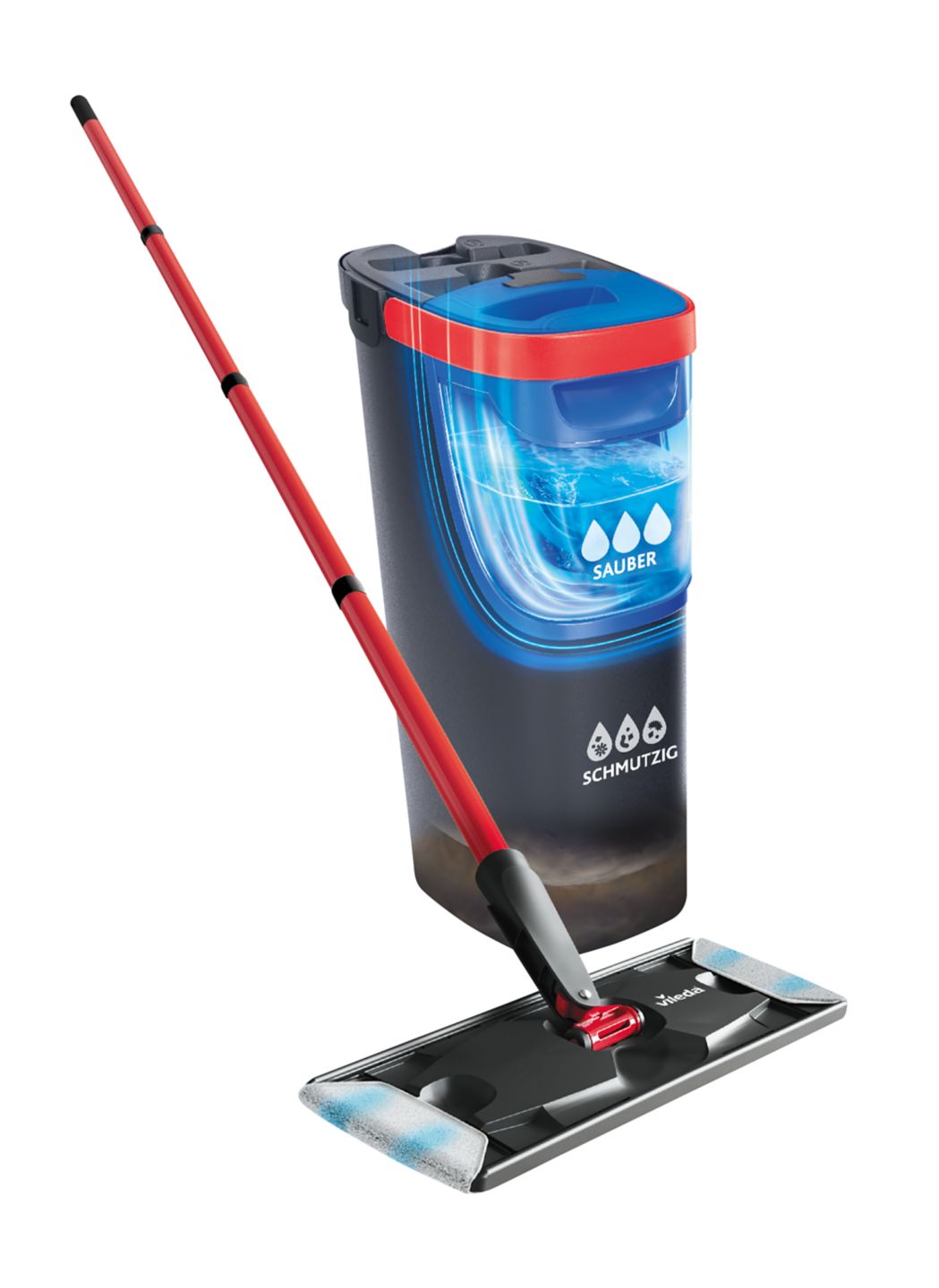 VILEDA Flat Mop System »H2PrO«