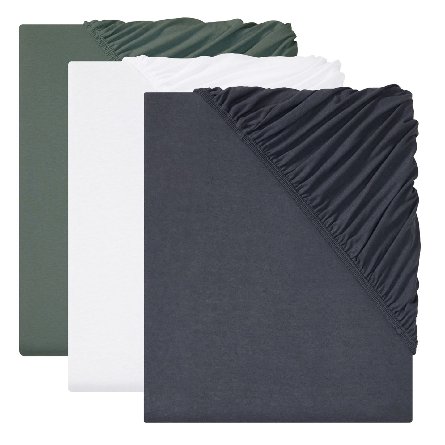 LIV&BO® Jersey-Spannbettlaken ca. 180 - 200 x 200 cm