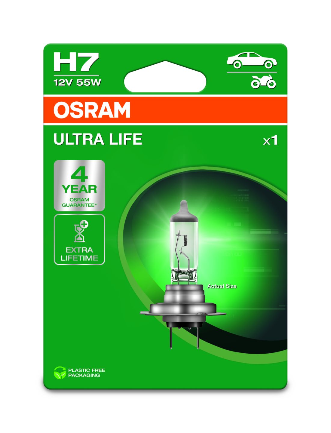 Изображение на OSRAM Kрушка Н7 Ultra Live