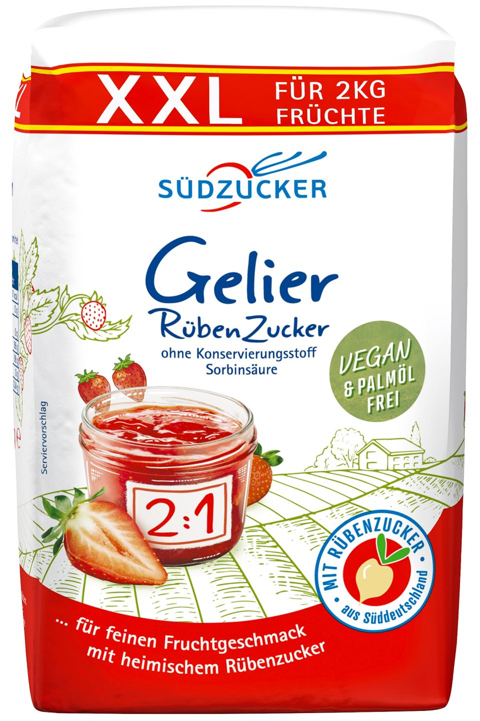 SÜDZUCKER Gelier-Rübenzucker 2:1 XXL 