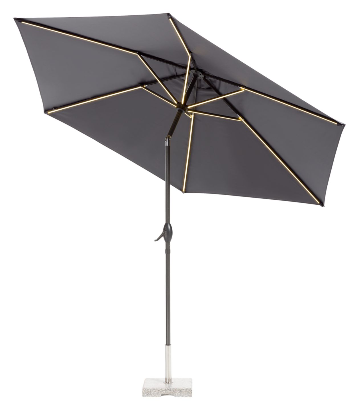 COUNTRYSIDE® Sonnenschirm mit Solar-LED-Beleuchtung
