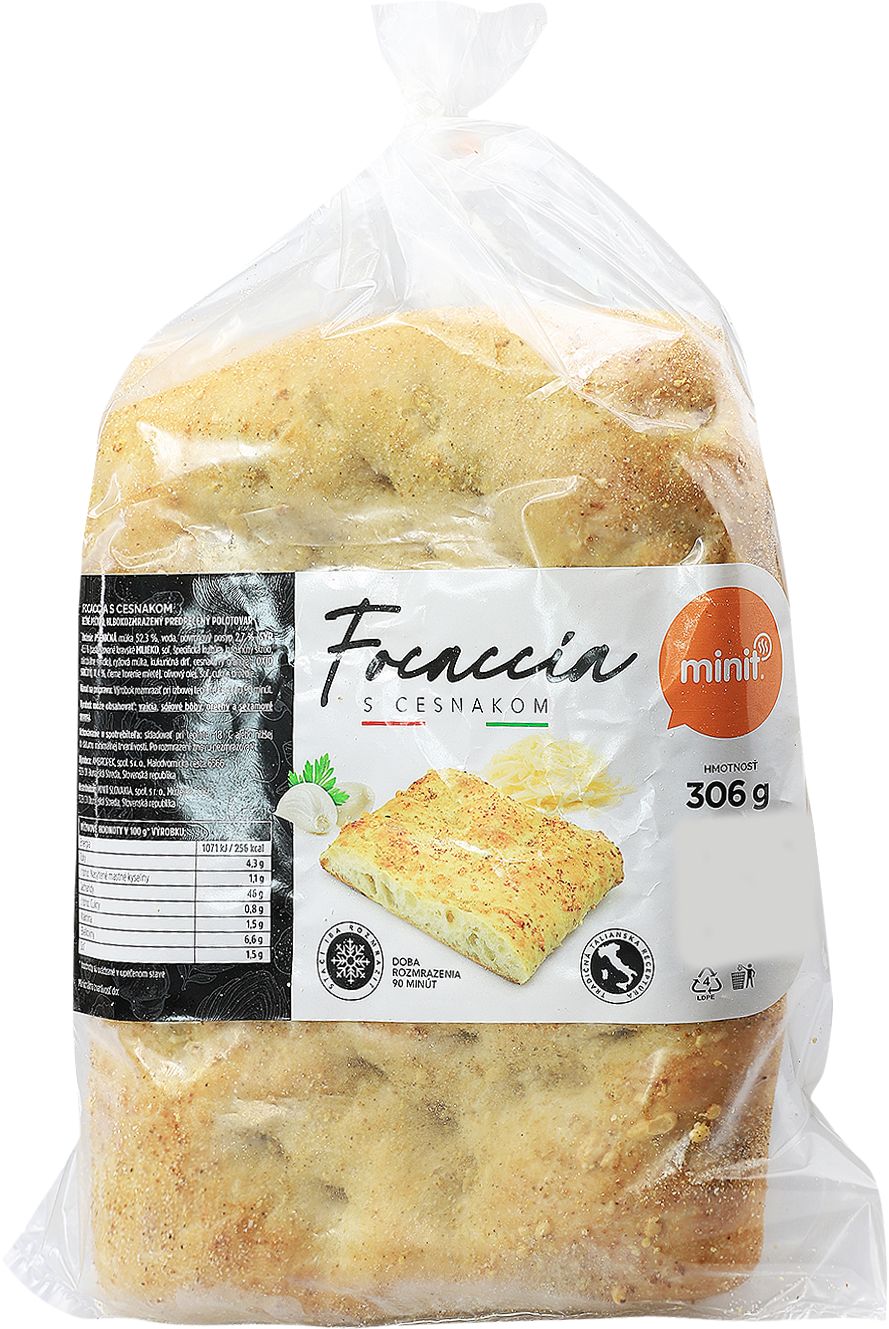Minit Focaccia s cesnakom