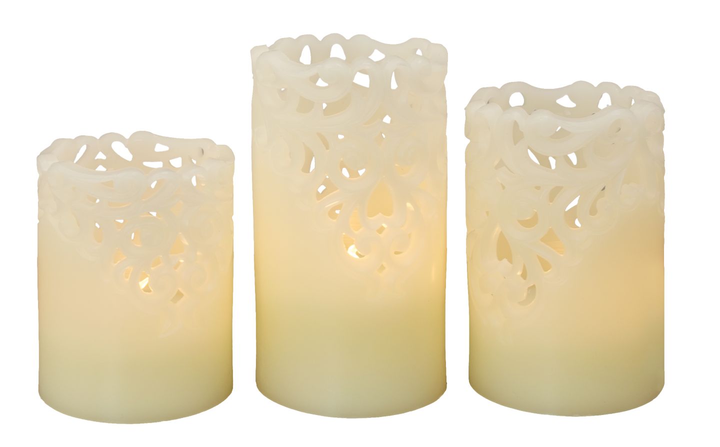 LED-Echtwachskerzen-Set