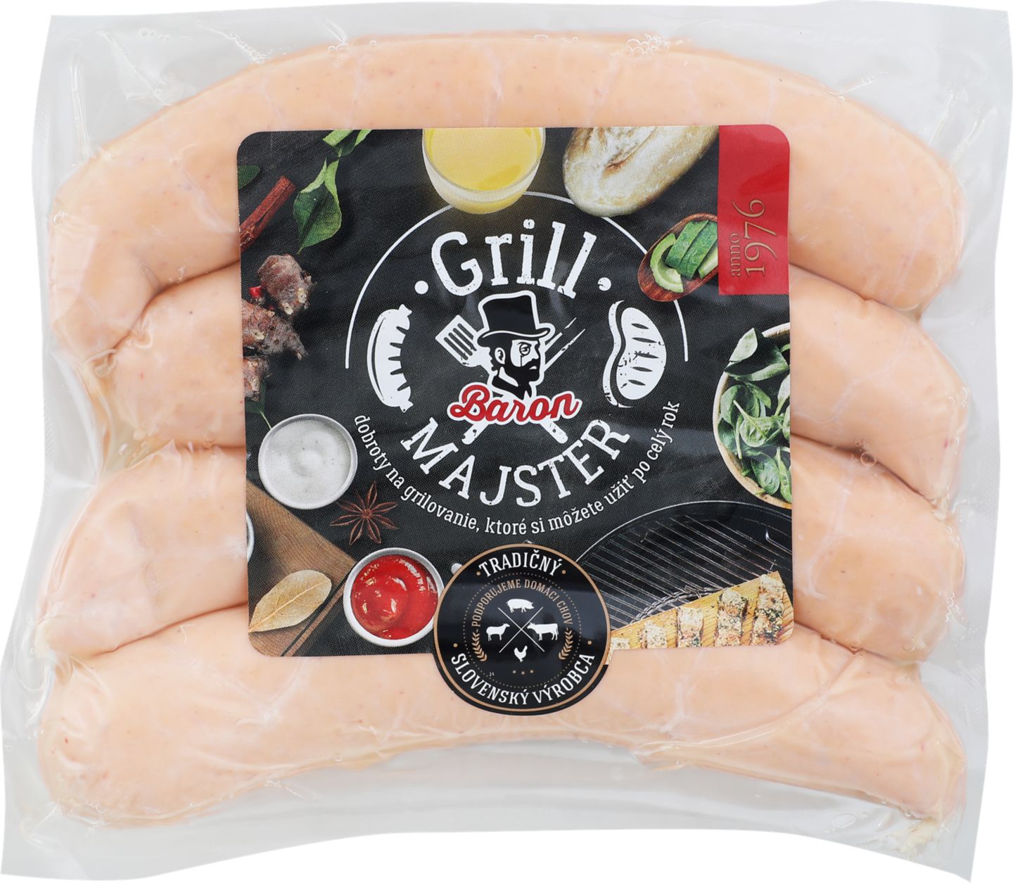 Morčacia klobása jemne pikantná
600 g