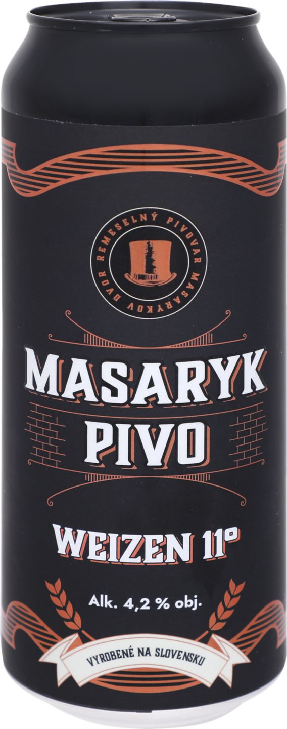 MASARYK Pšeničné pivo
Weizen 4,2 % alk.
