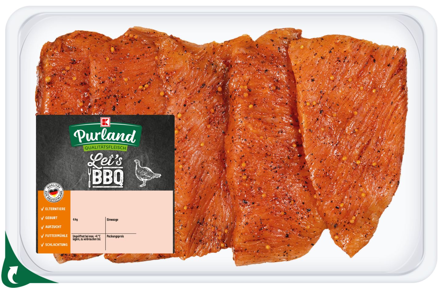K-PURLAND Putenschnitzel mariniert 