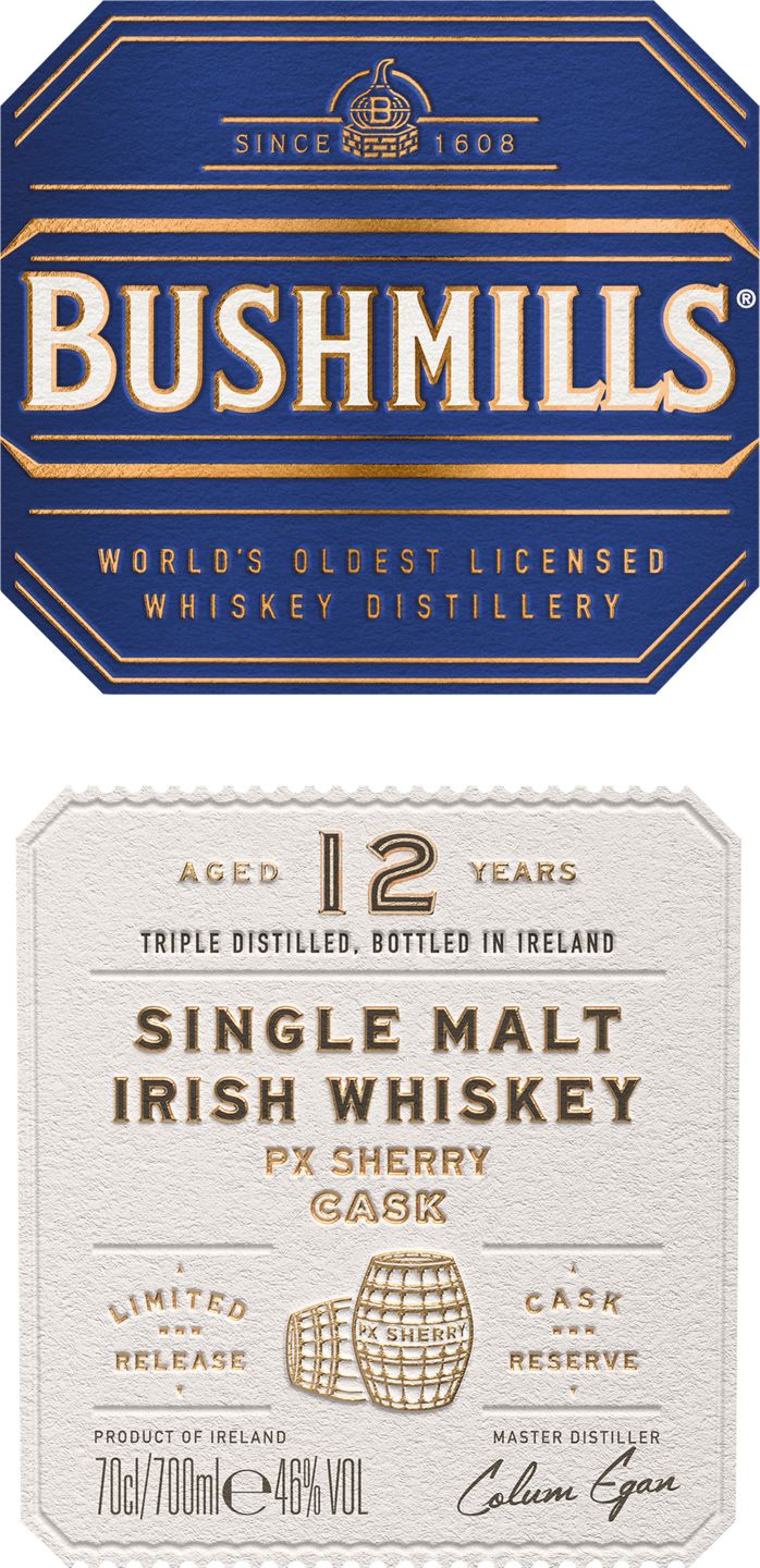 Изображение на Bushmills Ирландско уиски Malt
12-годишно
