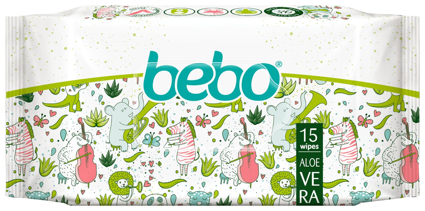 Изображение на bebo Влажни кърпички
различни видове