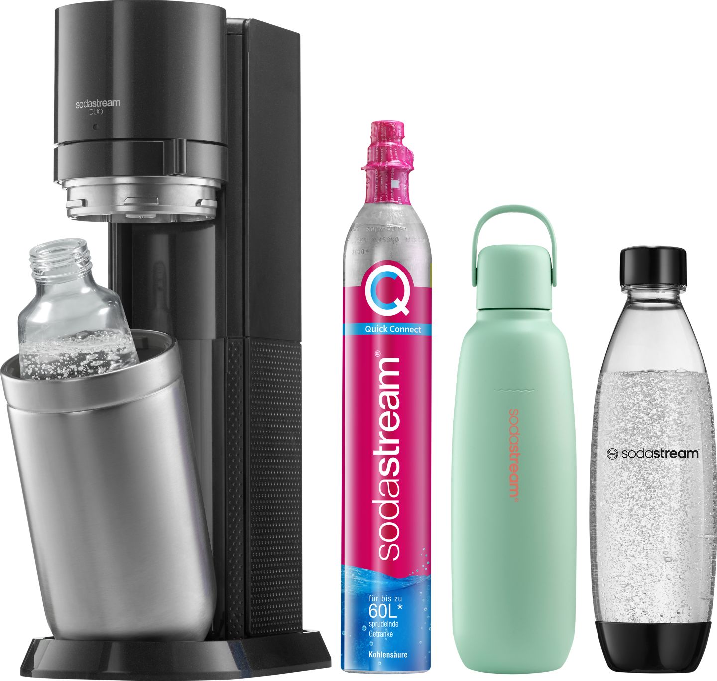SODASTREAM Wassersprudler-Set »DUO titan«