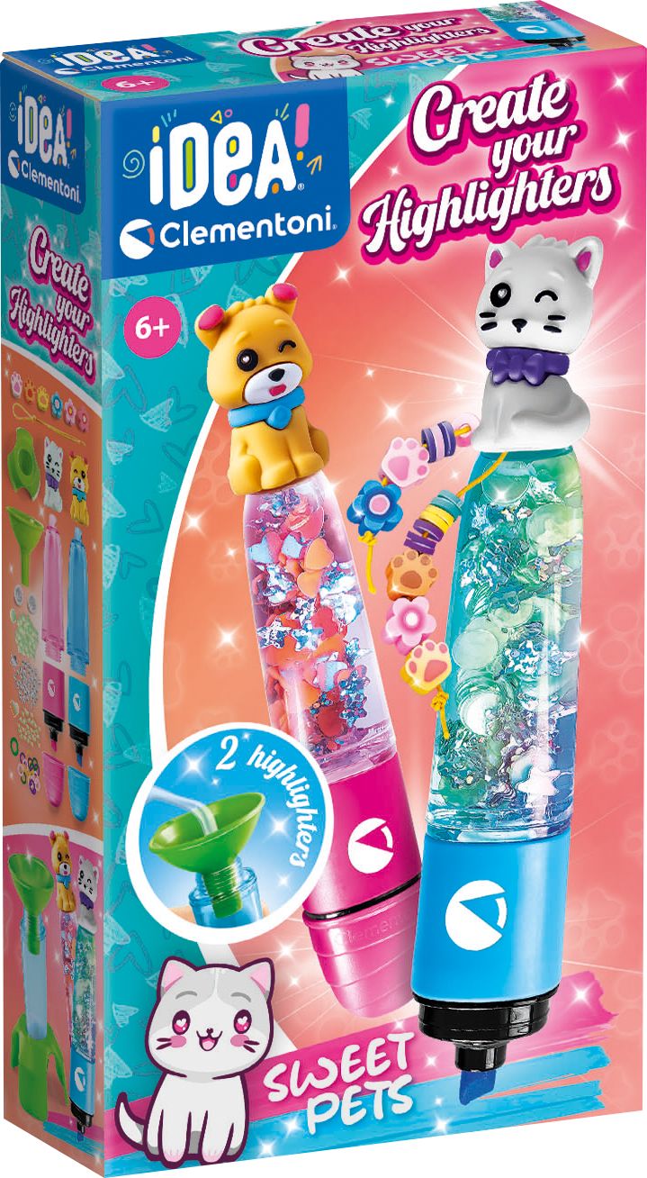 CLEMENTONI Set Create your Highlighters »Sweet Pets«