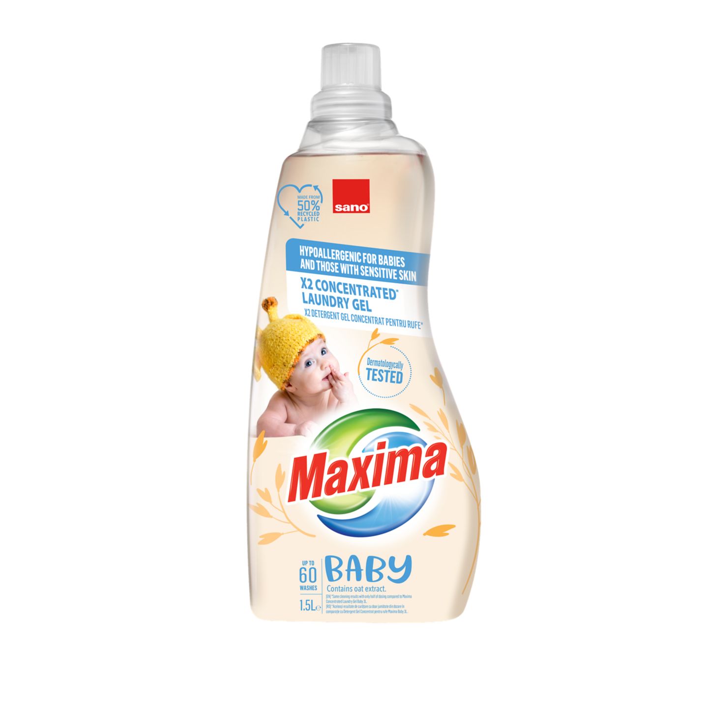 Изображение на Maxima Гел пране концентрат
различни видове 1,5л. 60 пр.