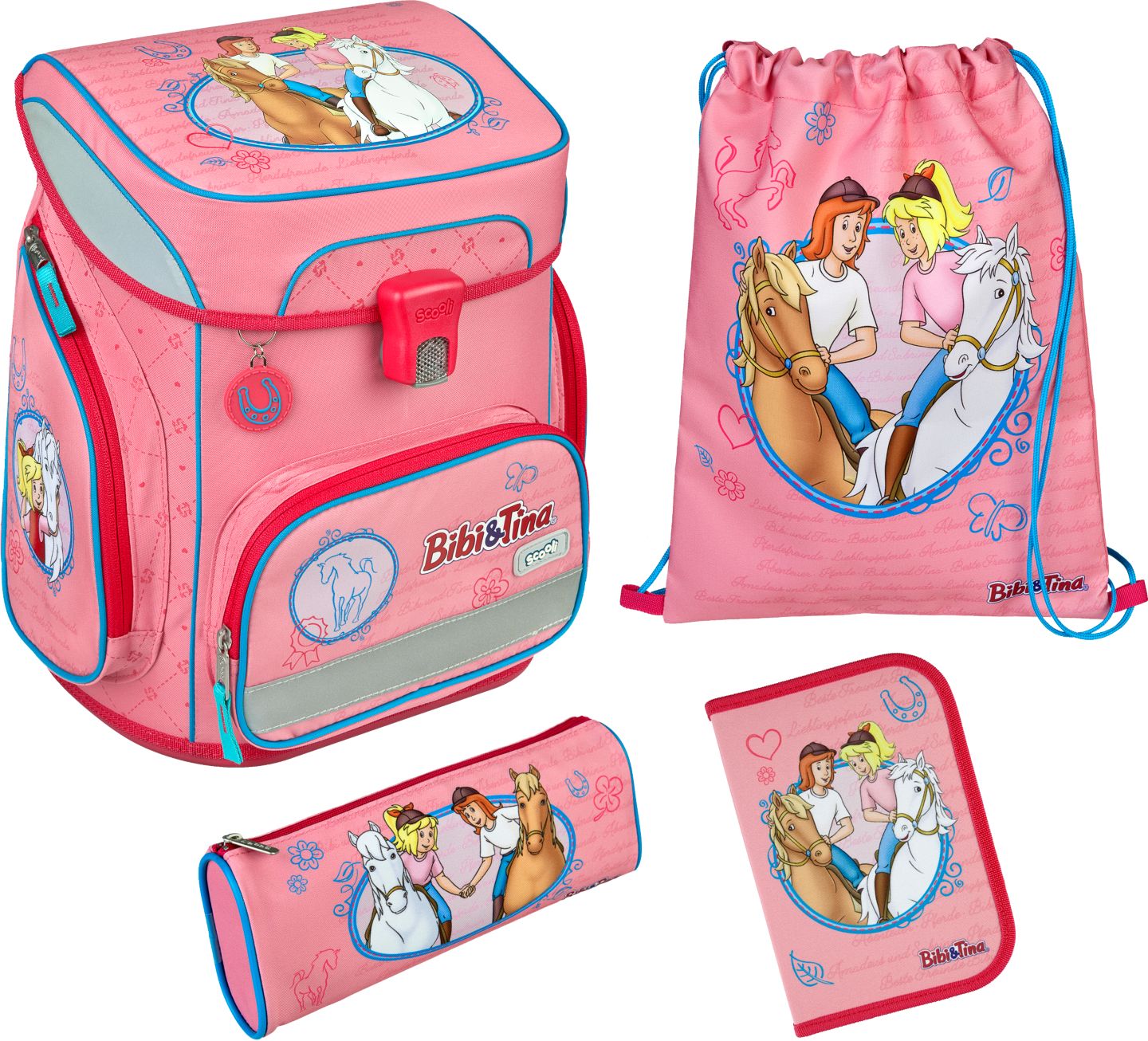 SCOOLI EasyFit Schulranzen-Set »Bibi & Tina«