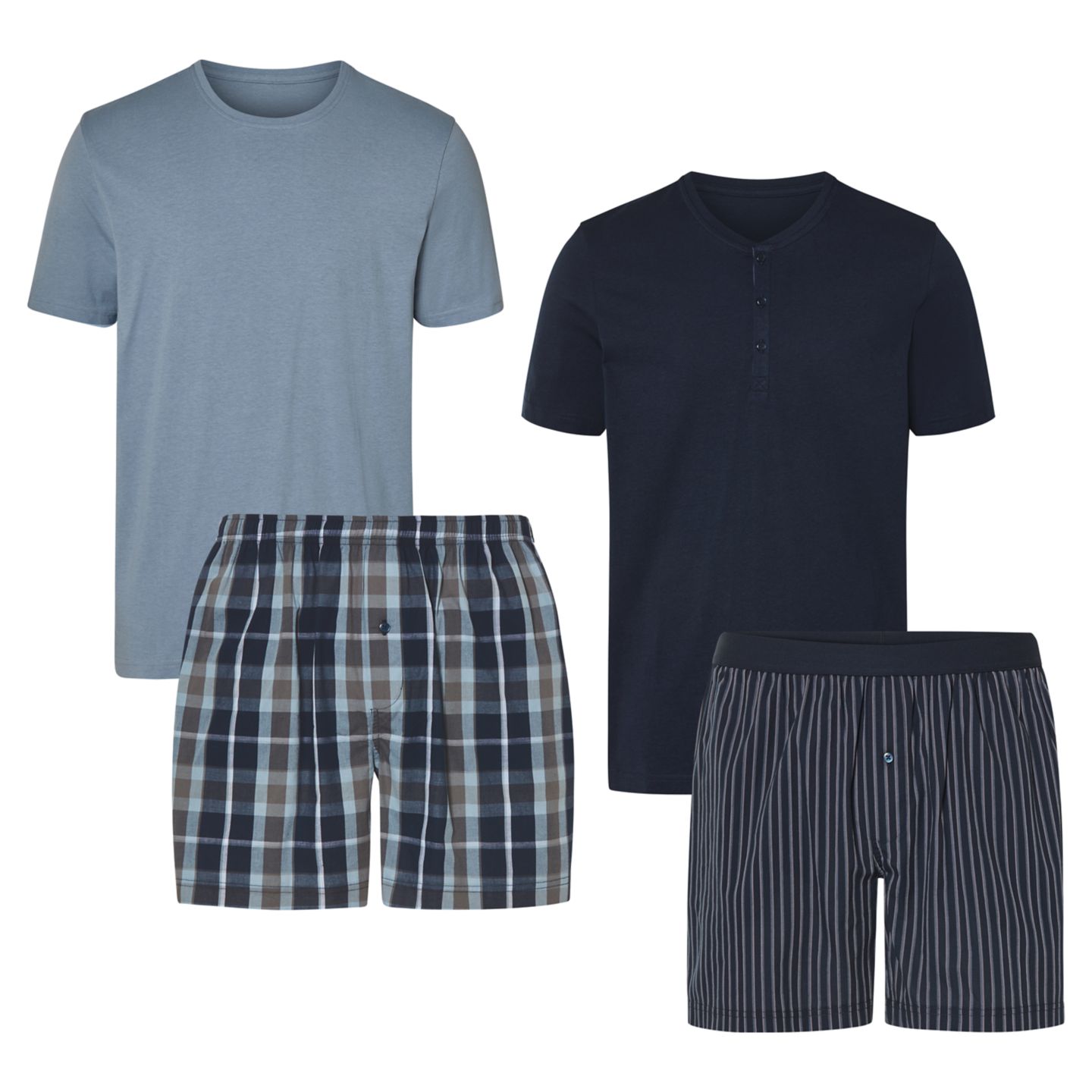 TOWNLAND® Herren-Shorty-Pyjama 