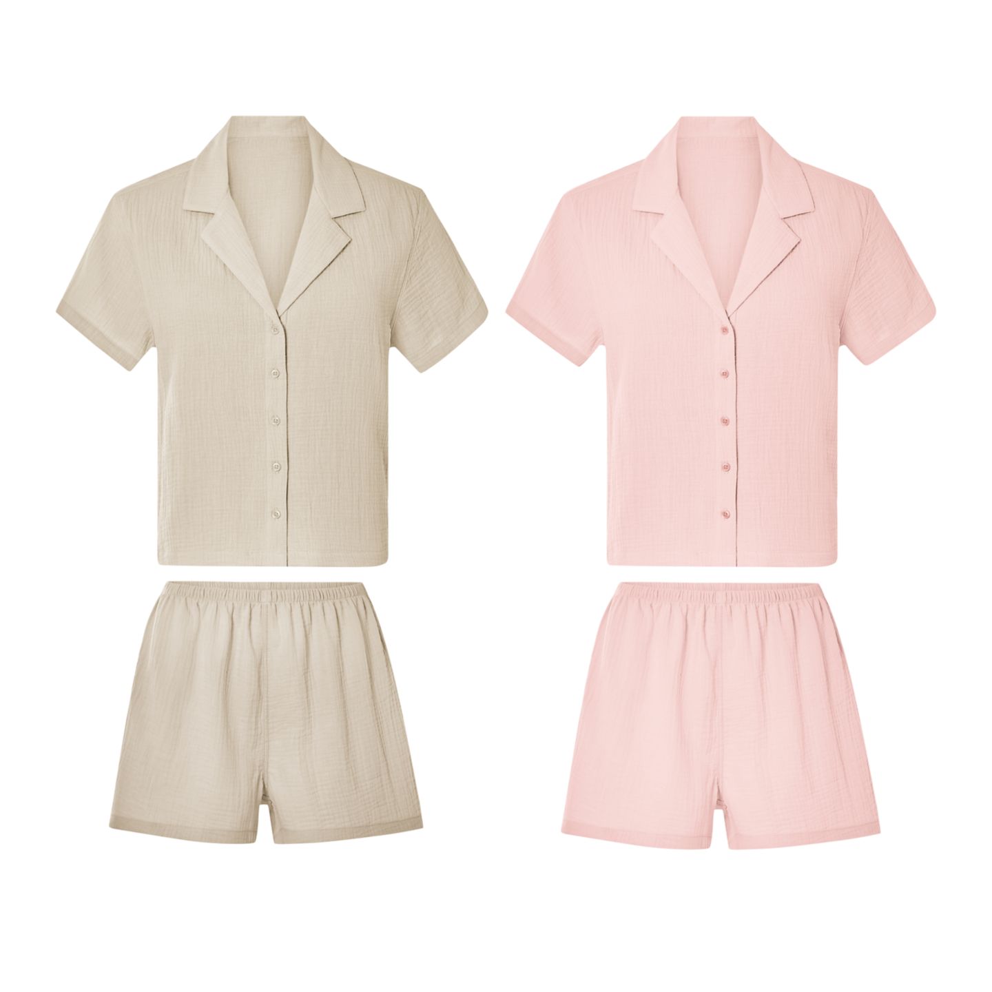 OYANDA® Damen-Musselin-Pyjama