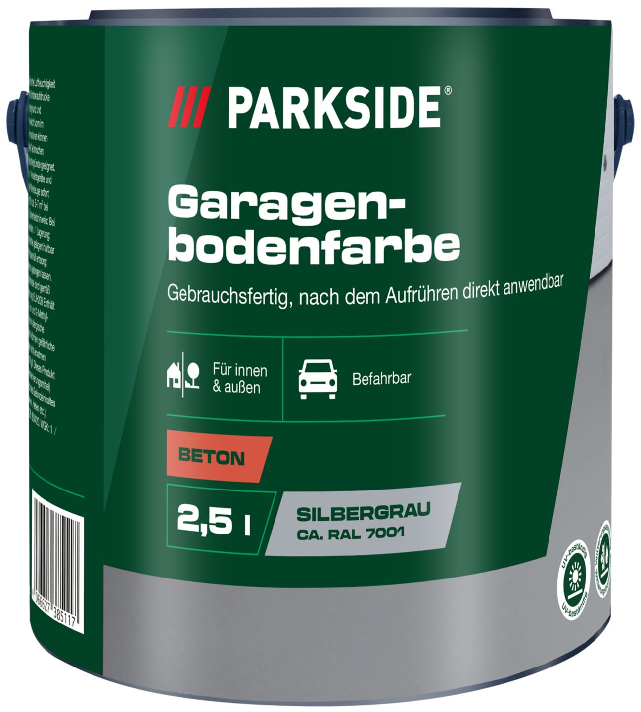 PARKSIDE® Garagenbodenfarbe silbergrau