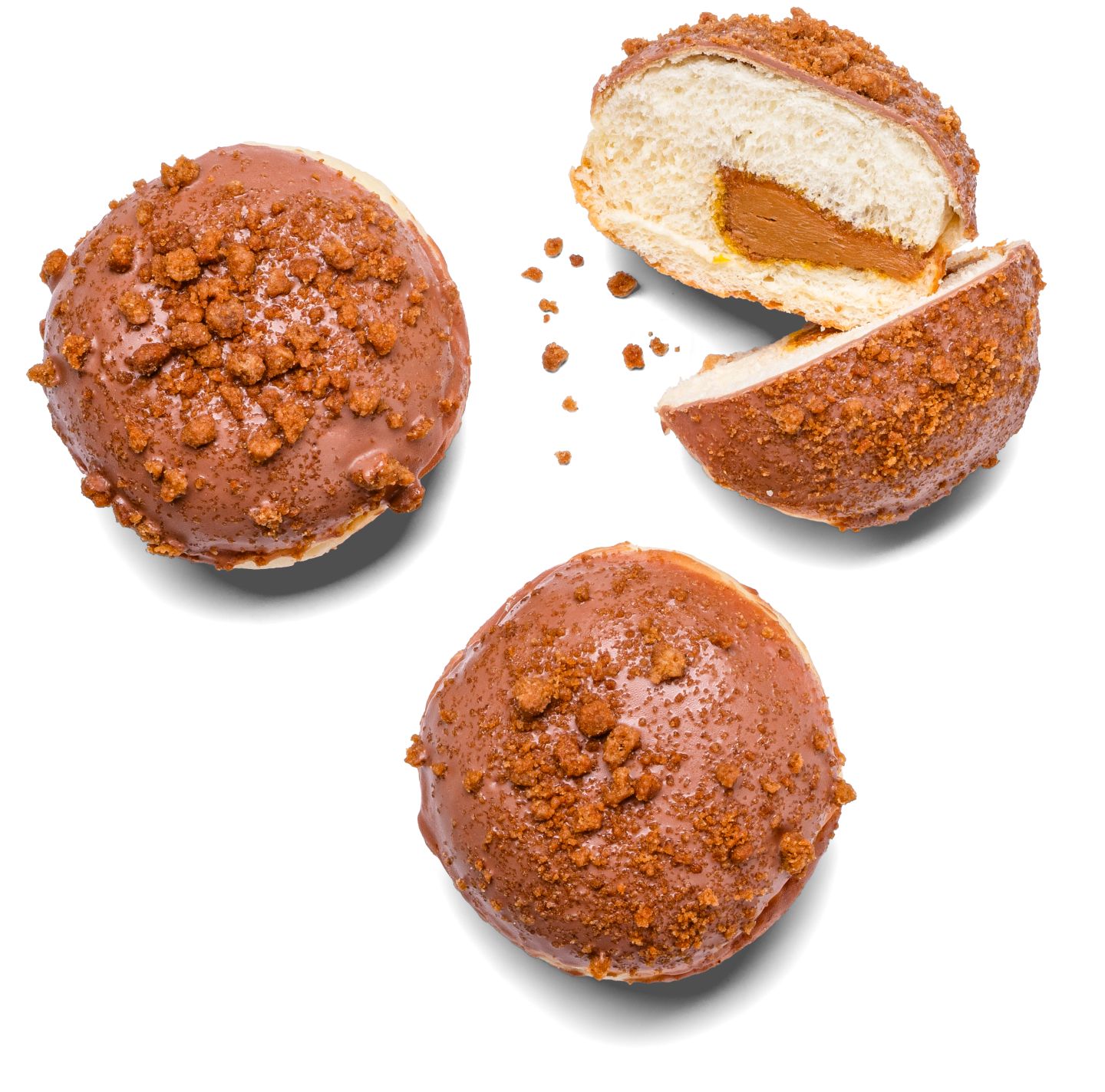 Šiška s náplňou spekulatius