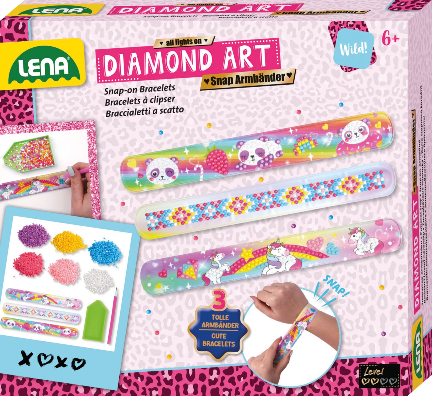 LENA Kreativ-Set »Diamond Art Armbänder«