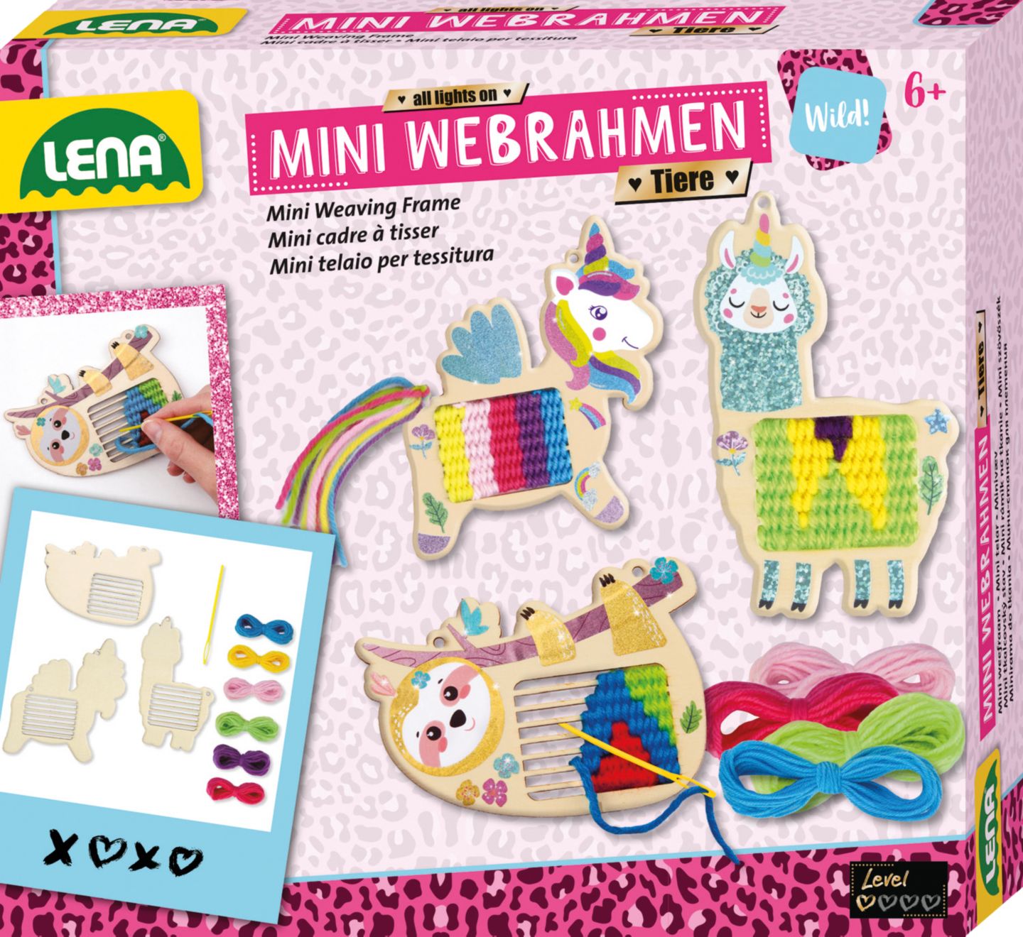 LENA Kreativ-Set »Mini-Webrahmen«