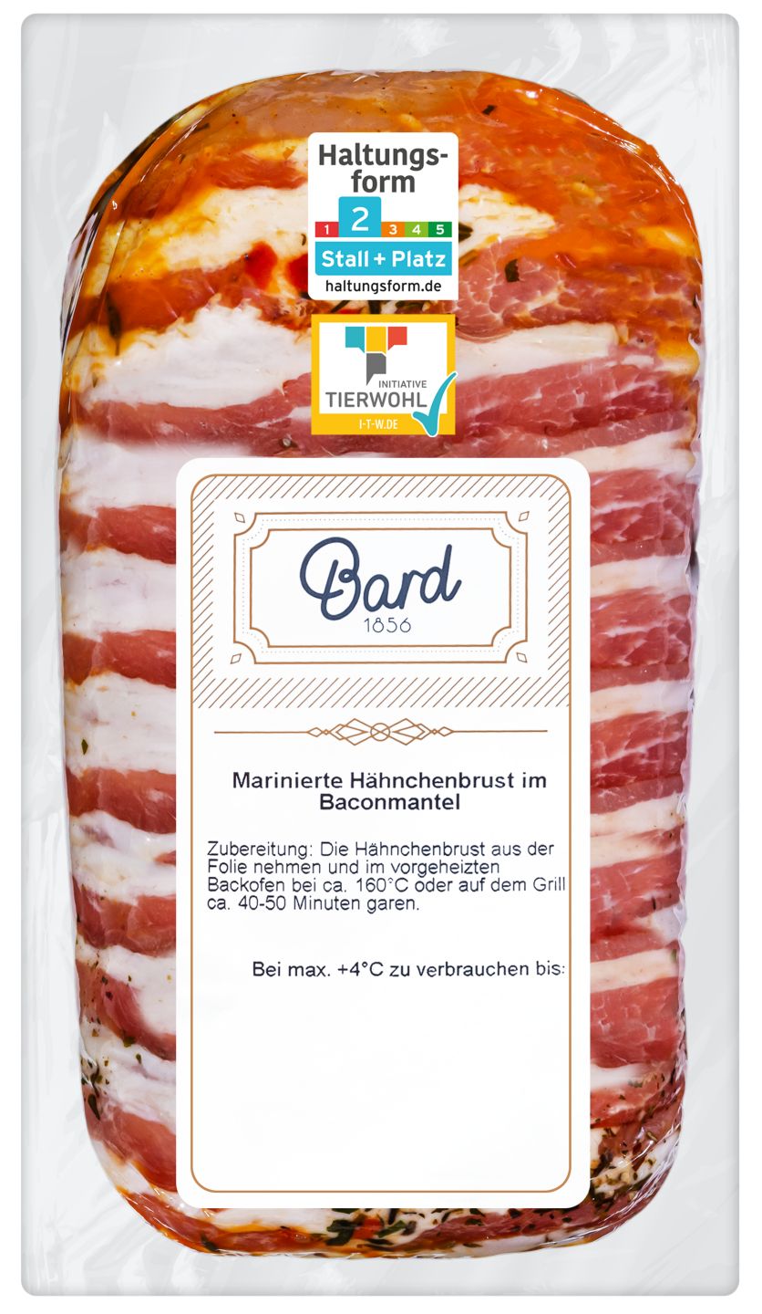 BARD Hähnchenbrust im Baconmantel