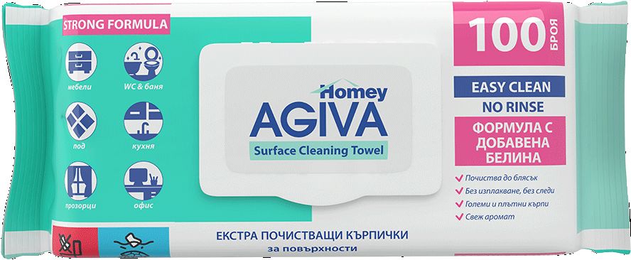 Изображение на Agiva Homey Екстра почистващи кърпи