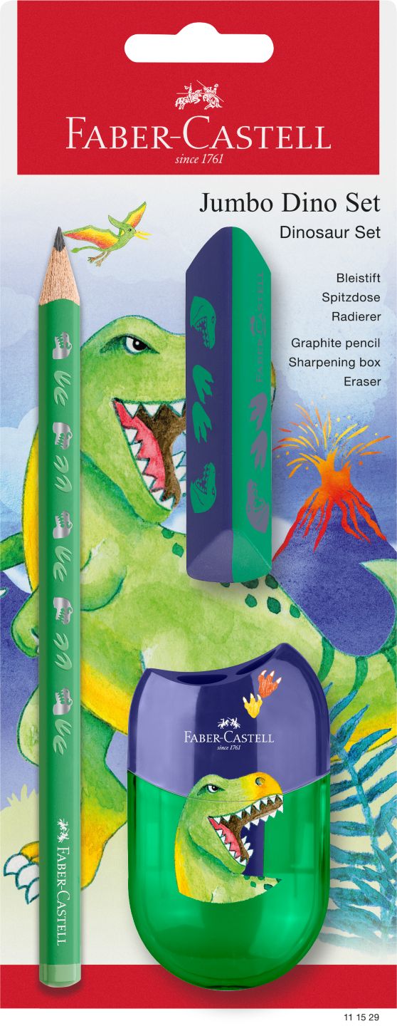 FABER-CASTELL Jumbo-Schreibset »Dino«