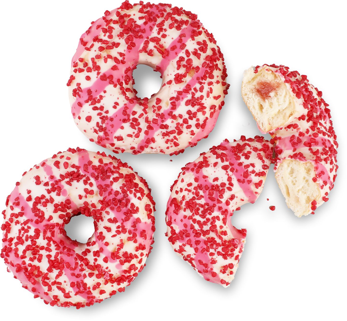 Donut s jahodovou náplňou 69 g