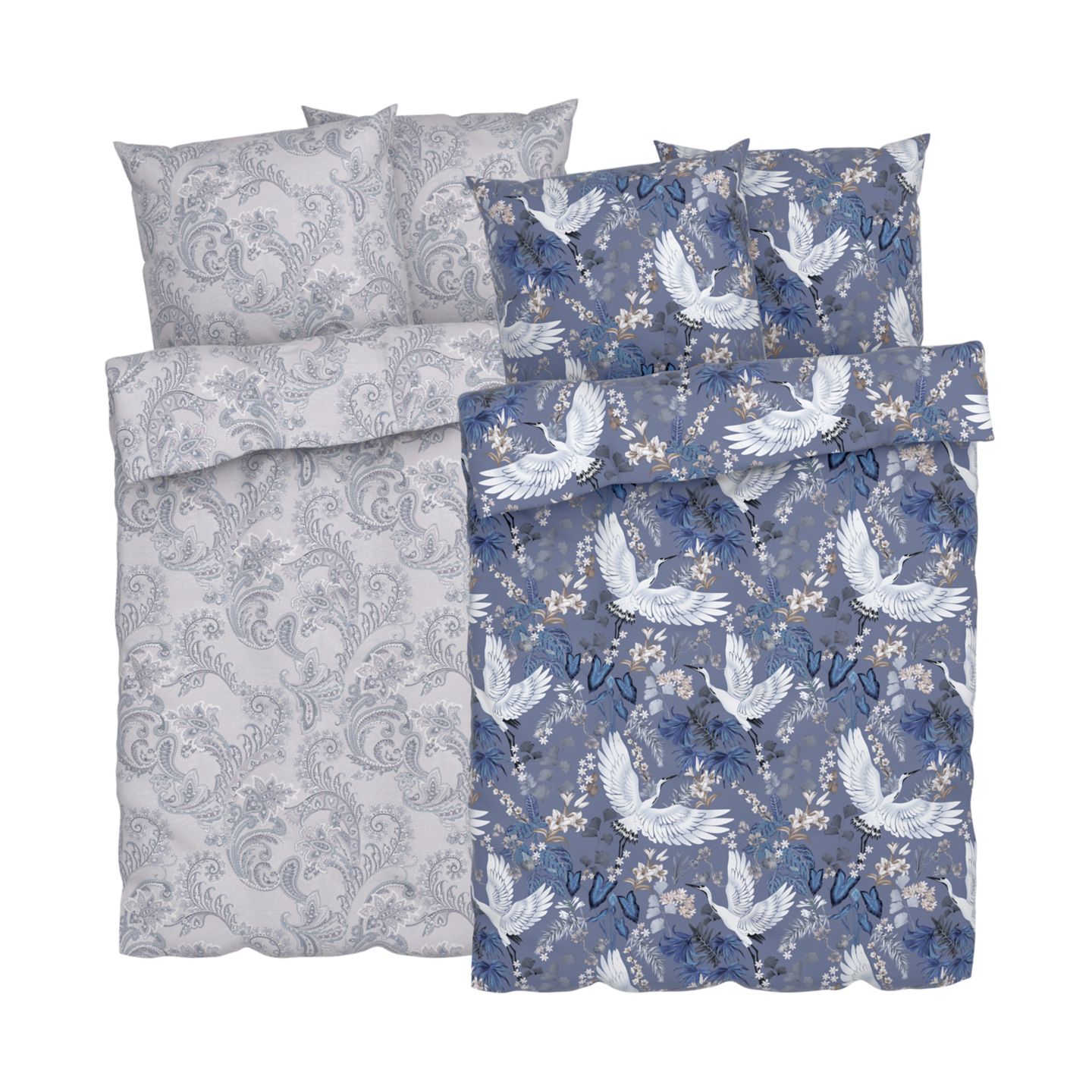 LIV&BO® Mikrofaser-Satin-Bettwäsche ca. 200 x 220 cm