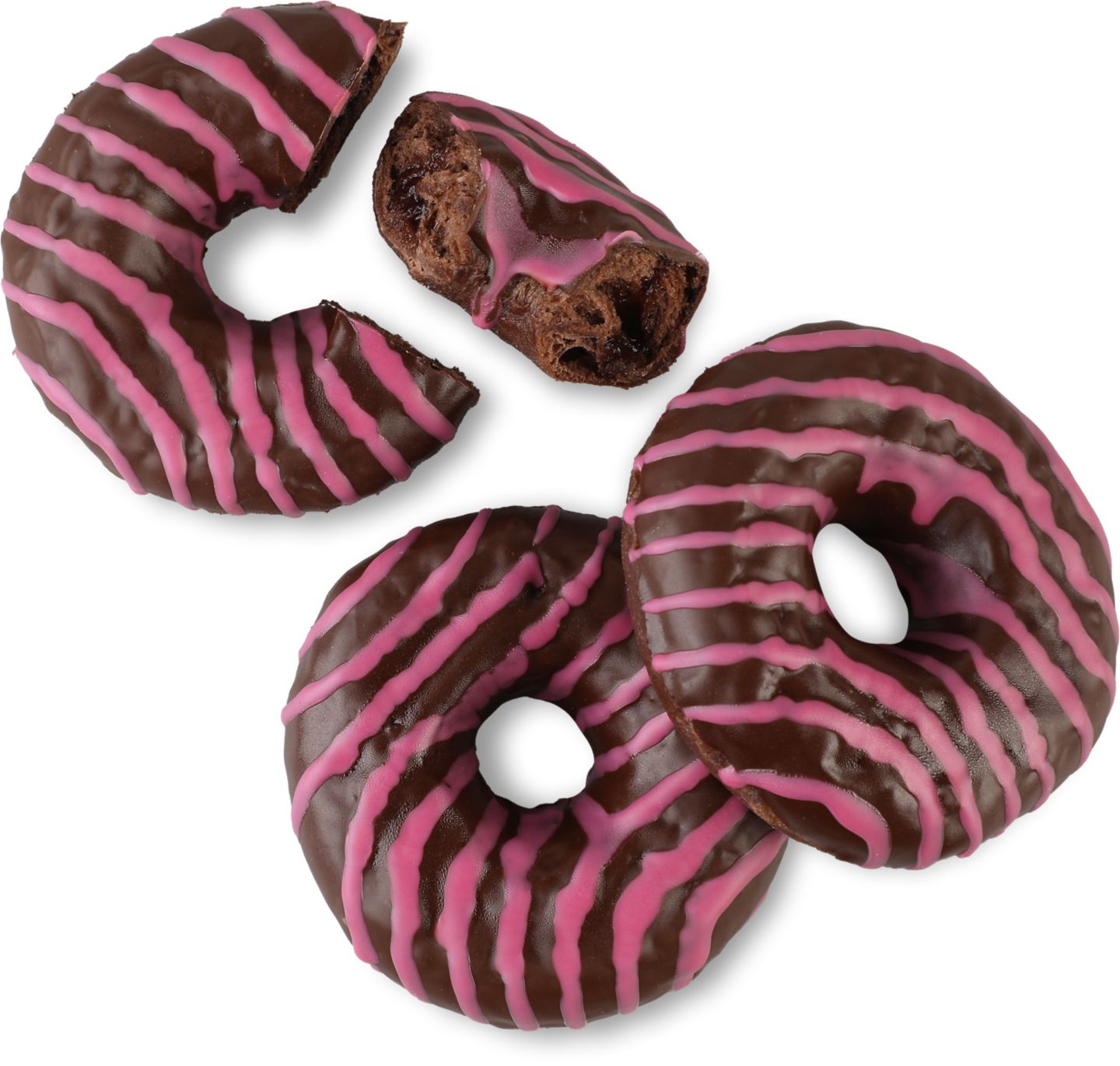 Donut kakaový s višňovou náplňou 71 g
