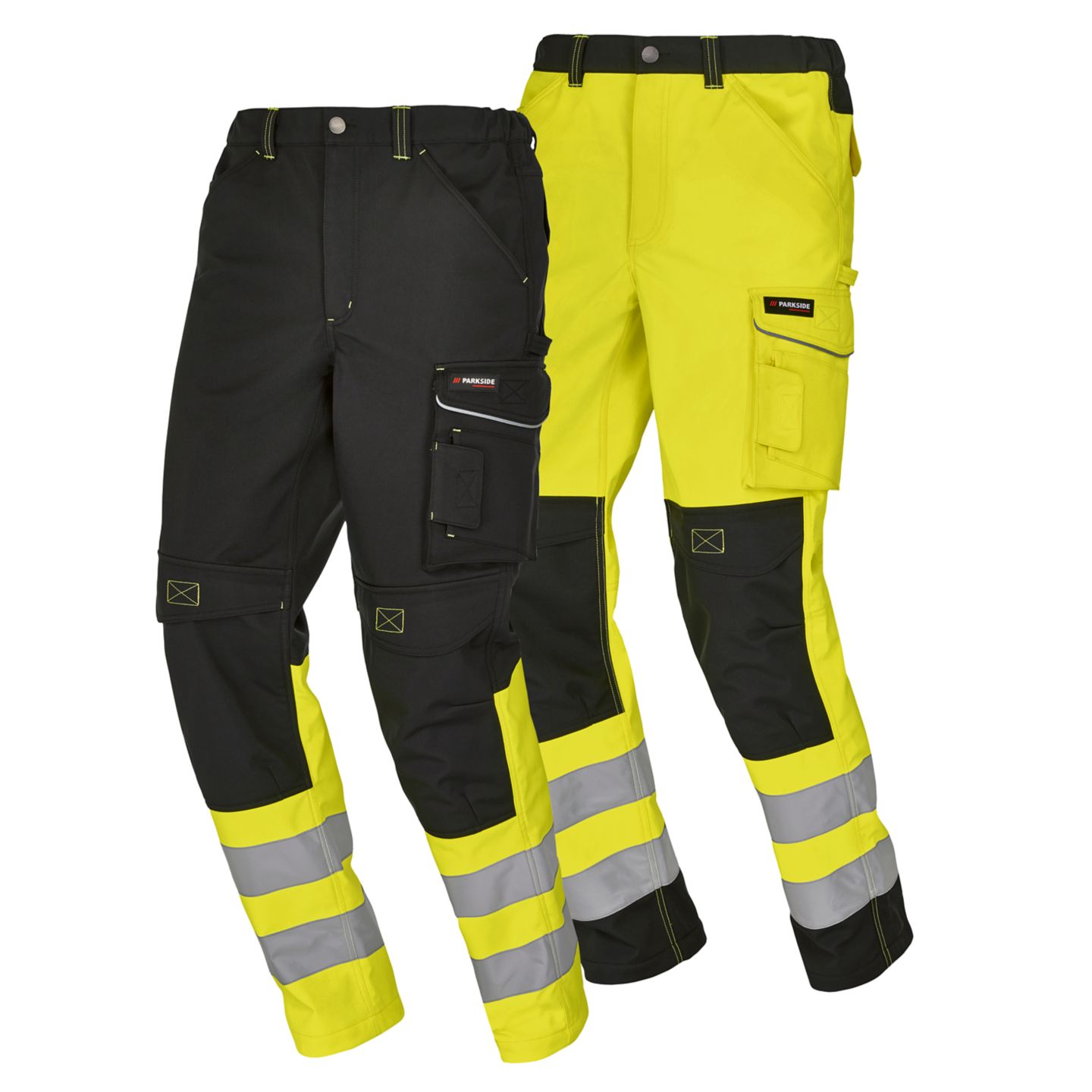 PARKSIDE® PERFORMANCE Herren-Arbeitsbundhose Softshell reflektierend