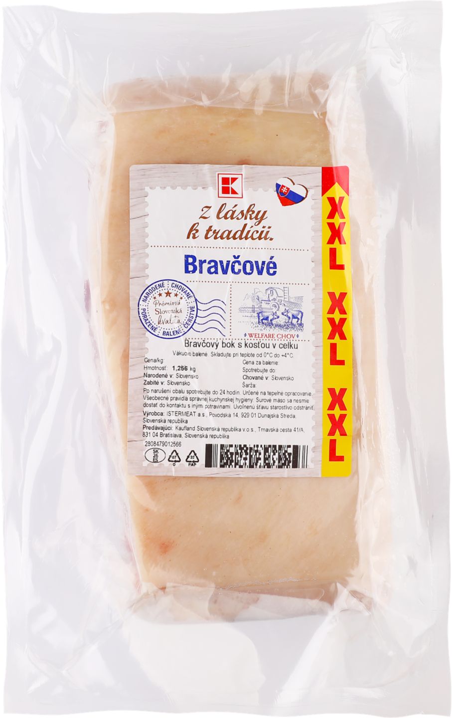 Z lásky k tradícií Bravčový bok XXL
s kosťou  v celku