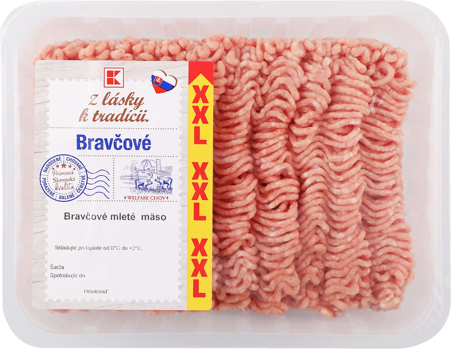 Z lásky k tradícii Bravčové mleté mäso
XXL