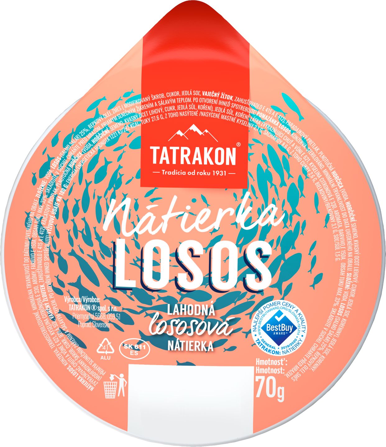 Tatrakon Lososová nátierka