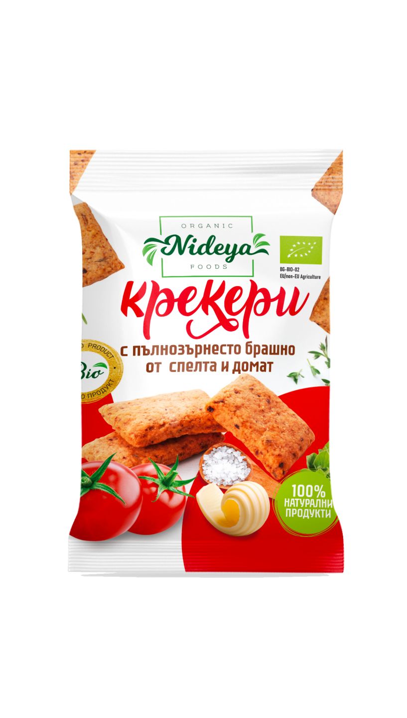 Изображение на НИДЕЯ Биокрекери
спелта и домат
