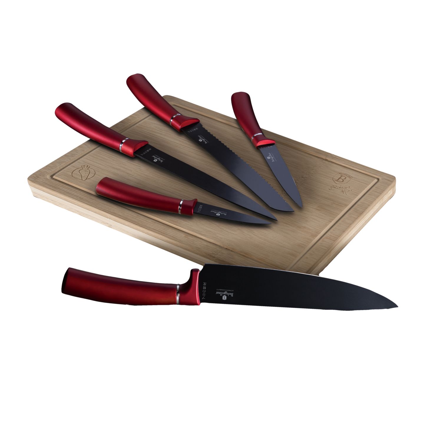 Изображение на BERLINGER HAUS Комплект дъска с 6 ножа
Burgundy Edition