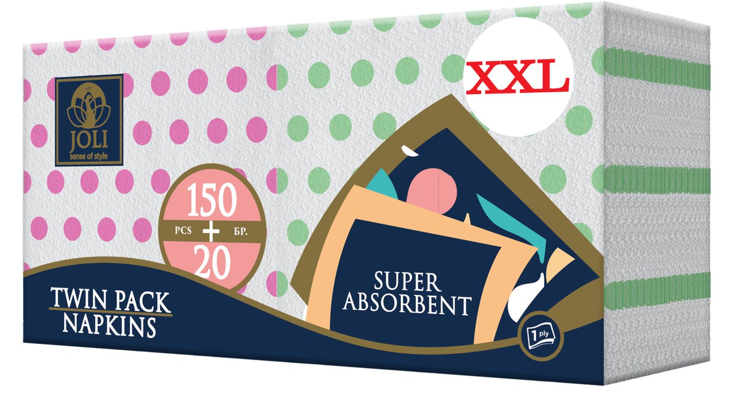 Изображение на JOLI Салфетки Twin pack
еднопластови
